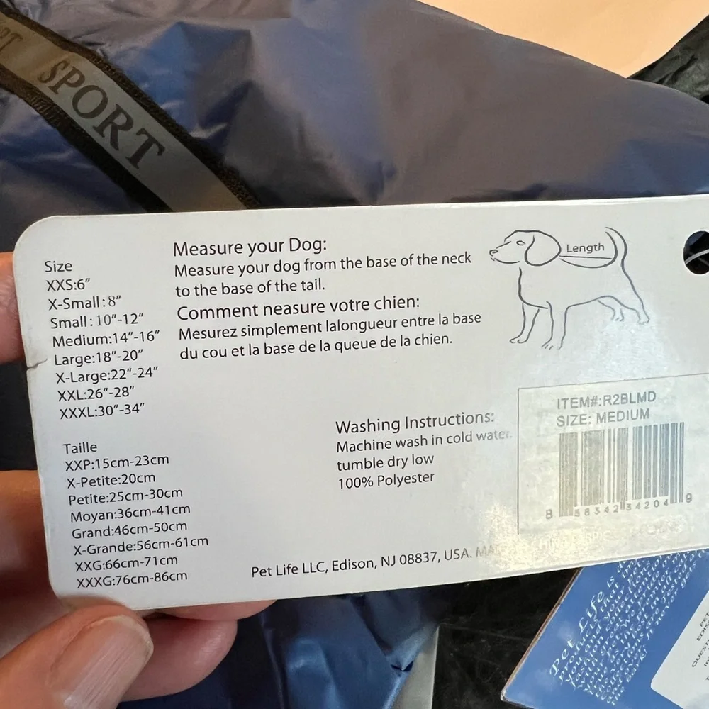 Pet life dog jacket
